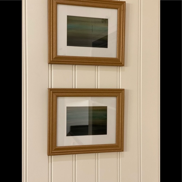 2 Original Paintings 5x7 framed in 8”x10” wood frame - Picture 1 of 5